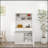 Versatile Kitchen Storage Cabinet With Multiple Compartments And Modern Appeal