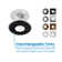 Surefit(V3) LED Flush Mount Ceiling Light, 4000K With Round Nickel Trim