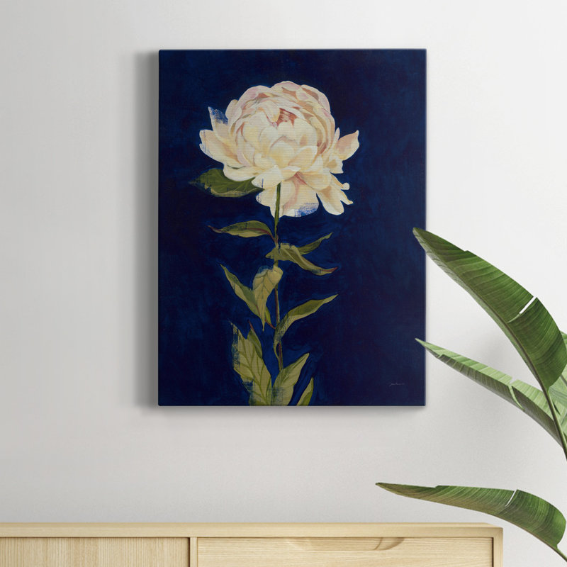 PRETTY AS A PEONY I - reproduction d'art sur toile tendue, H 32 po x l 24 po x P 1 po