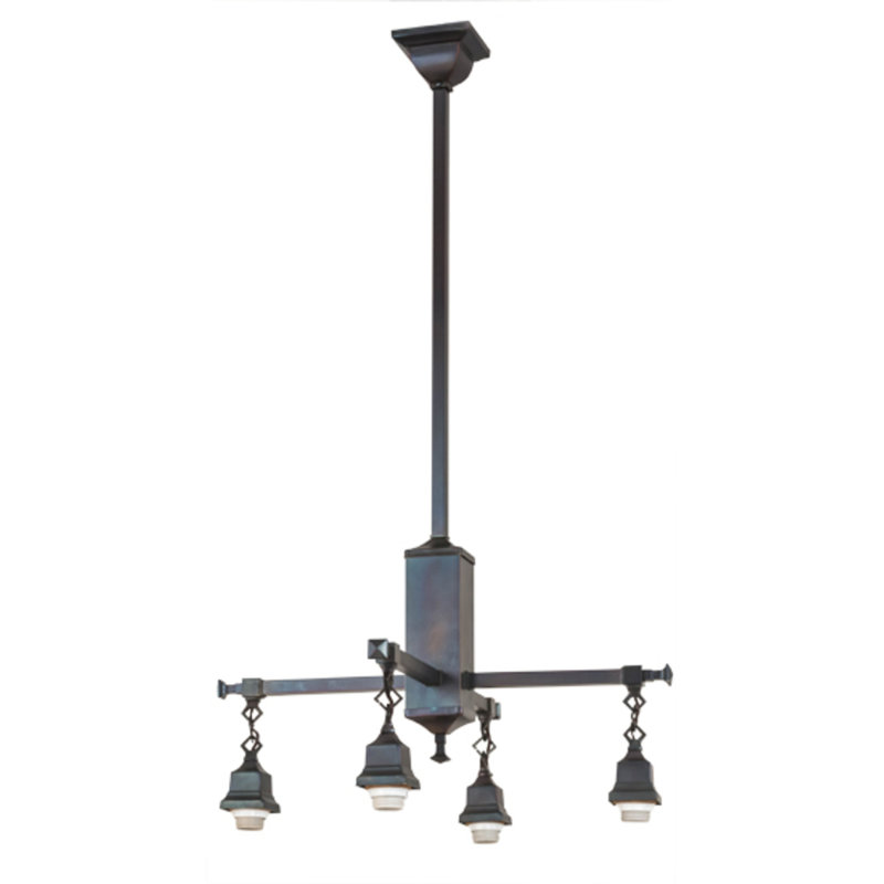 T" Mission" 4 - Light Chandelier