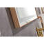 Miroir de salle de bain 96 po x 36 po à DEL, brouillard, 3 réglages de couleur, gradation continue, fixation murale, cadre en aluminium, miroir de robustesse doré brossé avec modes, intensité variable, décoration-1205443202