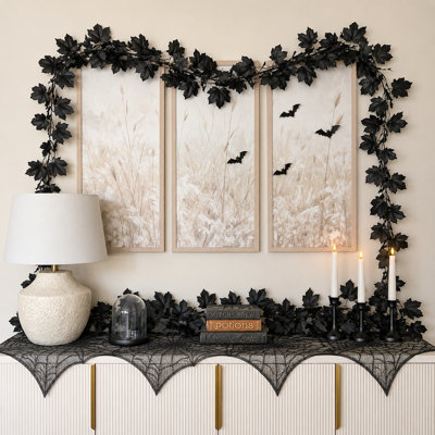 Ensemble de 9 guirlandes de 9,9 pi avec 9 crochets pour décoration d'Halloween