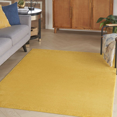 Tapis jaune uni Mullican Sandy
