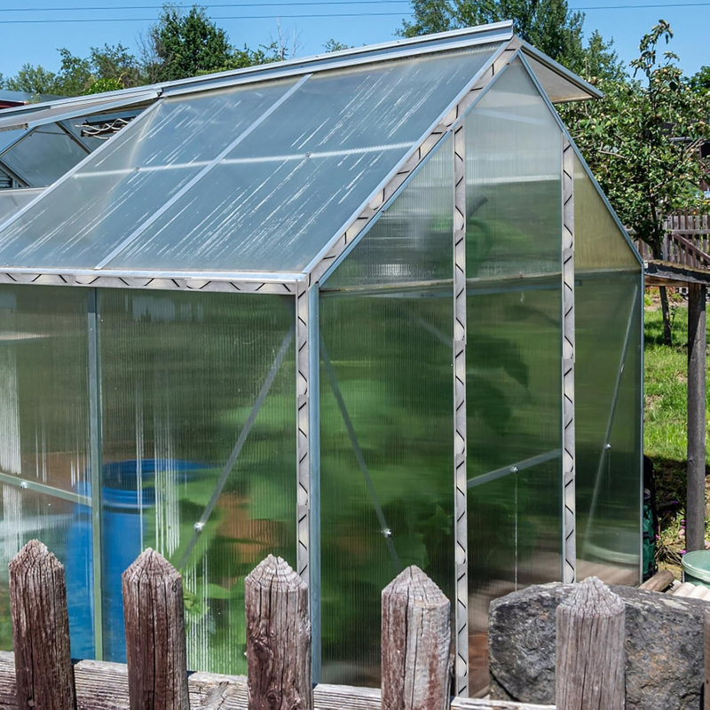 Robinet de serre robuste et ensemble de fils à ressorts recouverts de PVC - paquet de 20 profilé en U galvanisé de 2 m - résistant à la rouille pour polytunnel / toile d'ombrage / filet