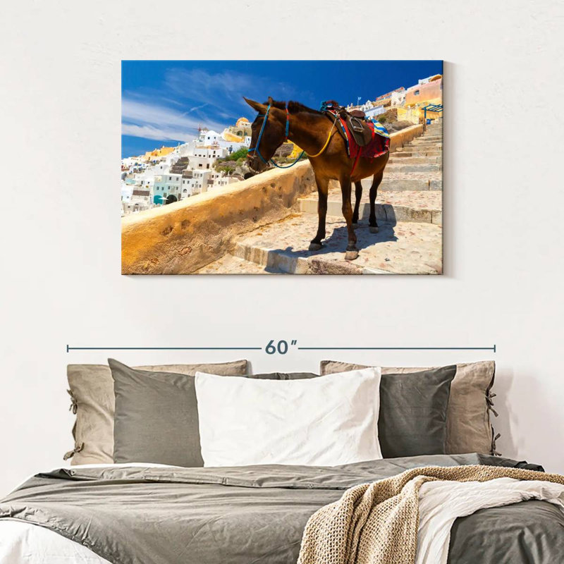 «Brampt Donkey» à Santorin, H 30 po x l 45 po
