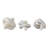 Decorative Knot Figurine For Home Decor - Modern Decorations For Living Room Statue - Sculptural Decorative Object For Console Table - Set Of 3, 4.5", White