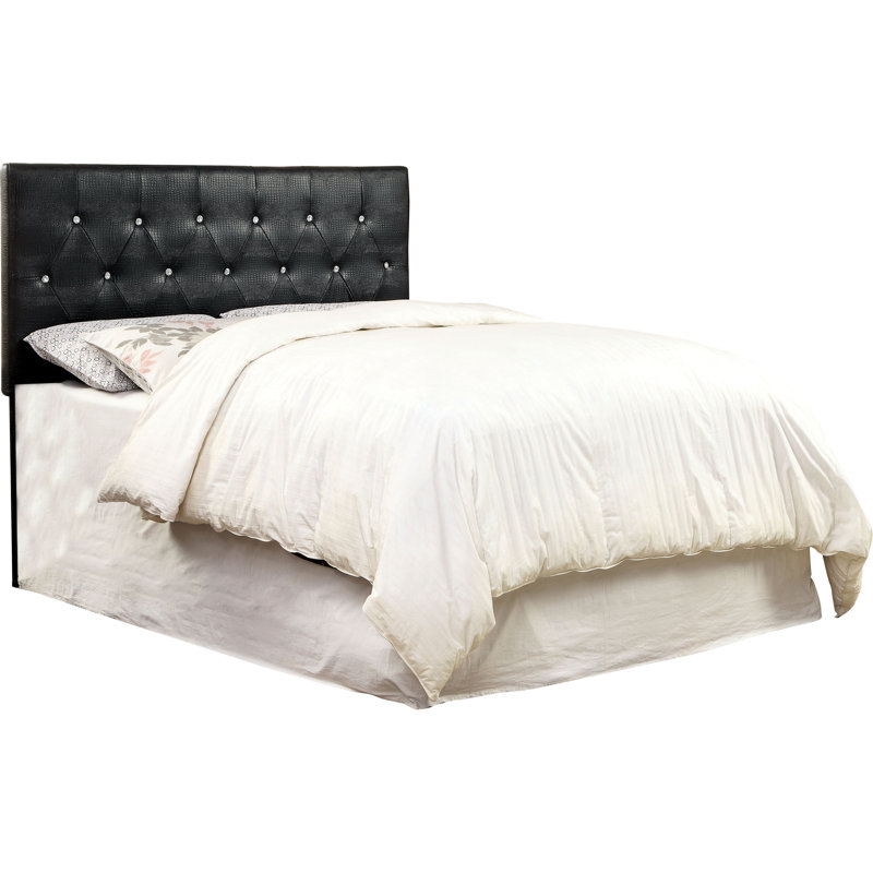 Tête de lit tapissier Sarina, Double / Grand, Noir