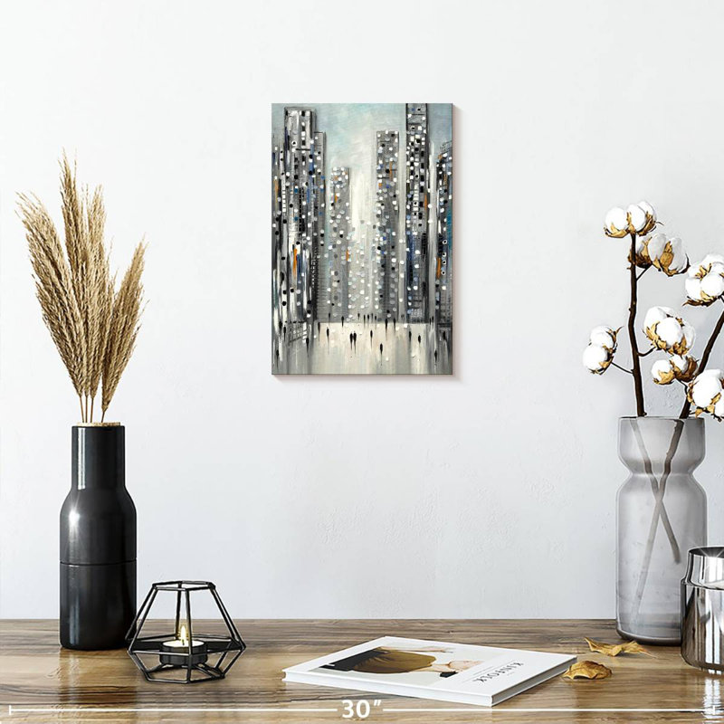 Avery City Reflections, 12" H x 8" W