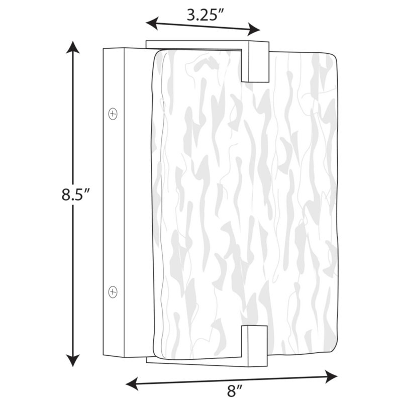 Traore LED Wallchiere, Black, Alabaster Stone