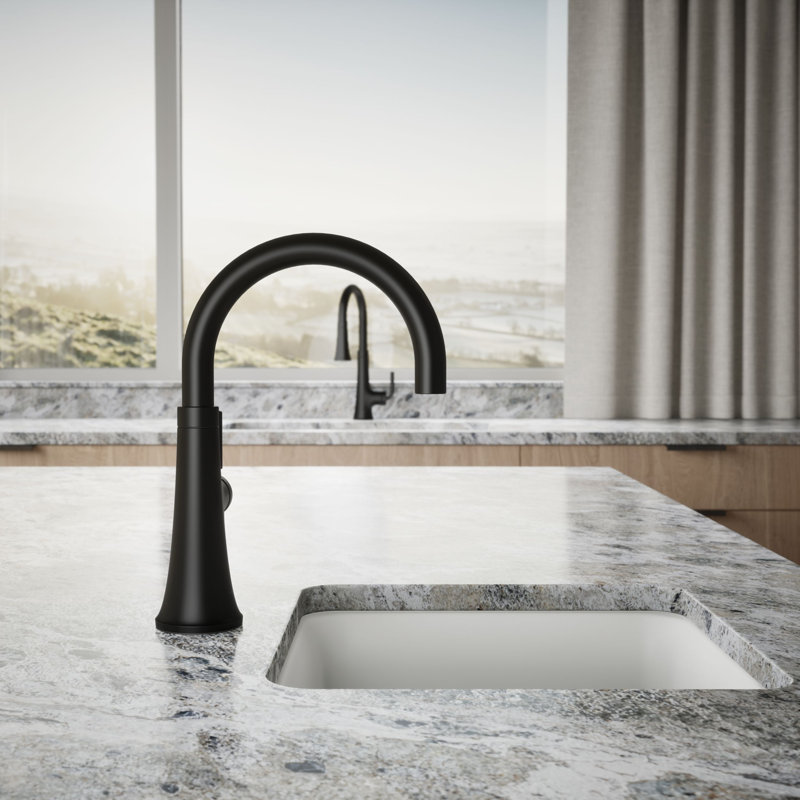 Tone Single-Handle Bar Sink Faucet, Matte Black