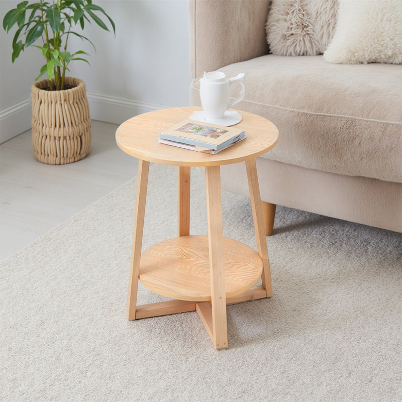 Tray Top Cross Legs End Table