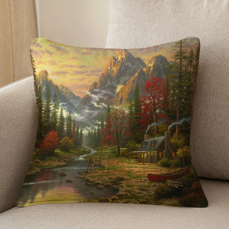 Thomas Kinkade The Good Life Indoor Decorative Pillow