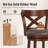  Danazia 30" Traditional Faux Leather Swivel Bar Stool with X Back for Kitchen (Set of 2)-1427247311-1439346232-1427376668