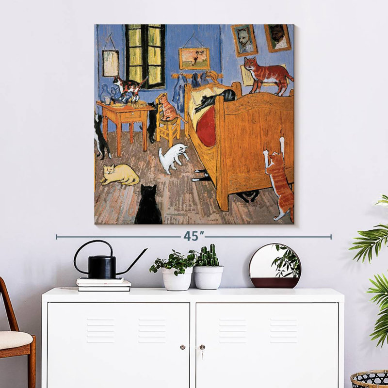 Chat Brampt Van Gogh Arles, H 33 po x l 33 po