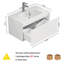 De meuble-lavabo mural en bois massif de style moderne pour petits espaces