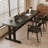 Black Rectangular Solid Wood writing desk-117867013
