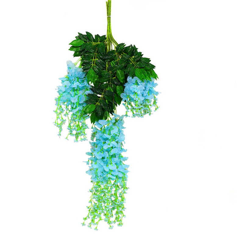 Faux Wisteria Swag, Blue
