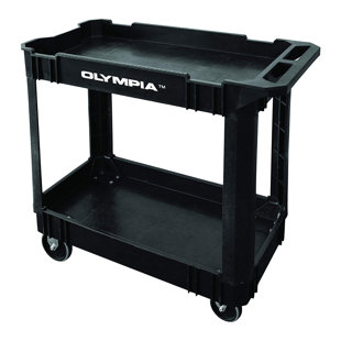 Chariot utilitaire roulant avec tablettes