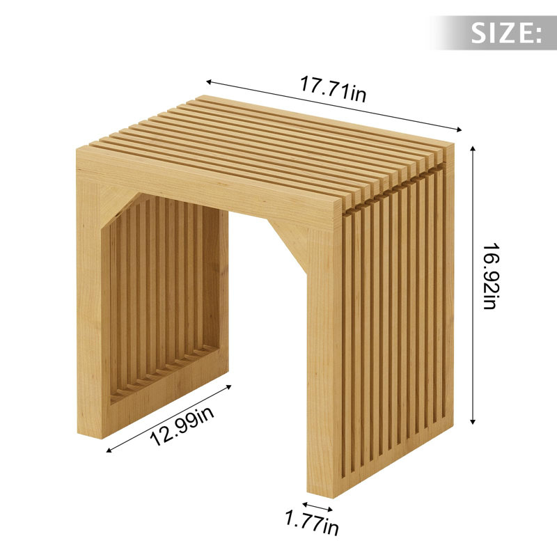 Nature Solid Pine 18" Rustic Farmhouse Dining Bench