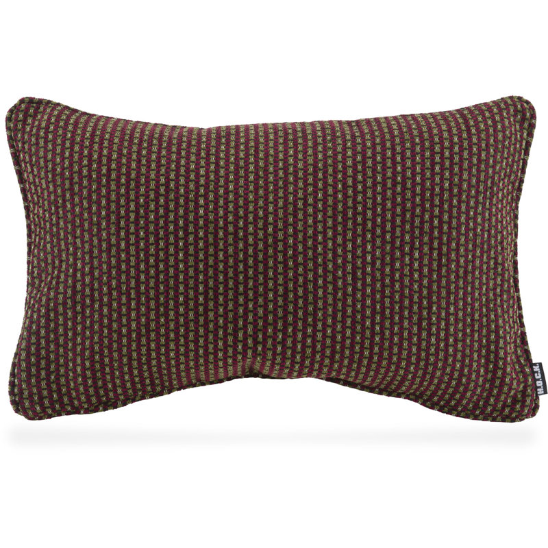 Frozen Love Striped Rectangular Cushion, Dark brown/Green
