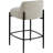 Brixen Upholstered Counter Stool with Metal Frame-537909004