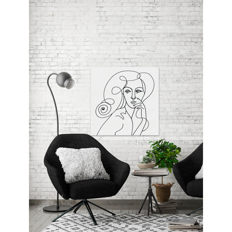 « belle esquisse », impression encadrée, Toile tendue, H 12 po x l 12 po x P 1,5 po