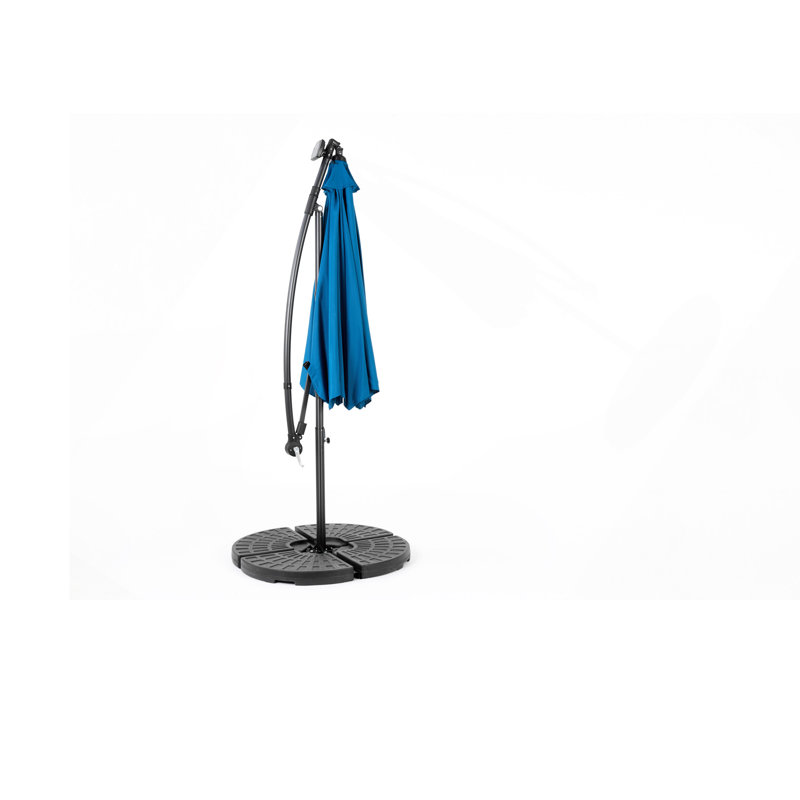 Parasol d'extérieur à DEL 10 pi, Bleu très foncé