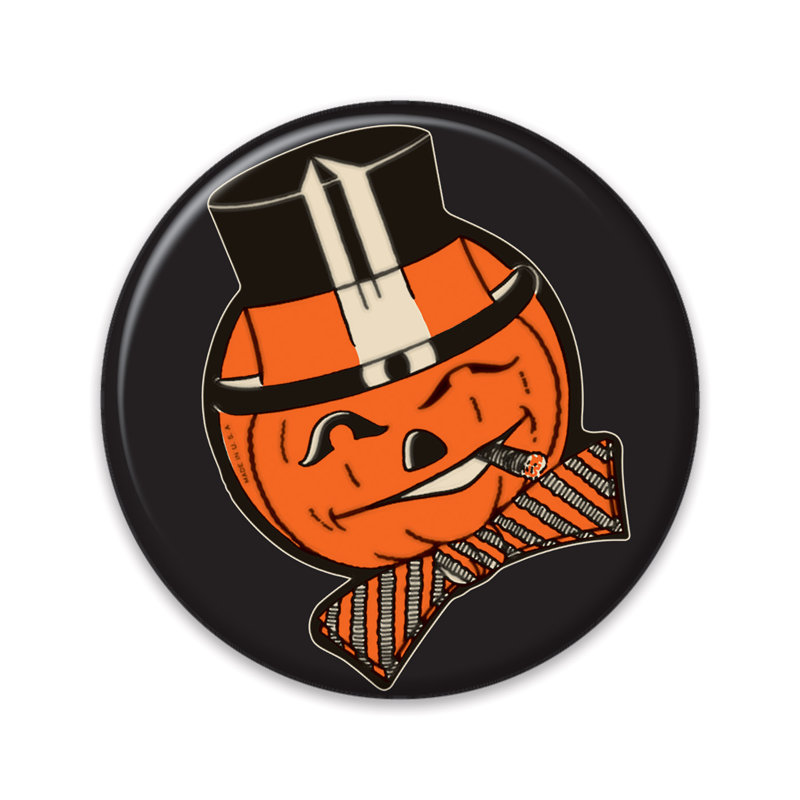 Bouton JOL rétro d'Halloween