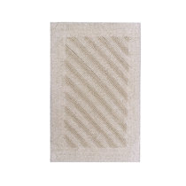 Red Barrel Studio Berndt Extra Long Multiple 100% Cotton Reversible Bath Rug Color: Ivory