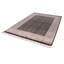 Tapis turc noir et ivoire 5x8