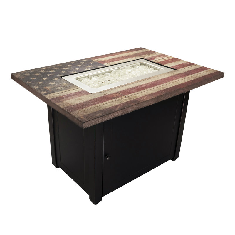 Endless Summer, The Americana, 40" x 28" Rectangle LP Gas Outdoor Fire Pit