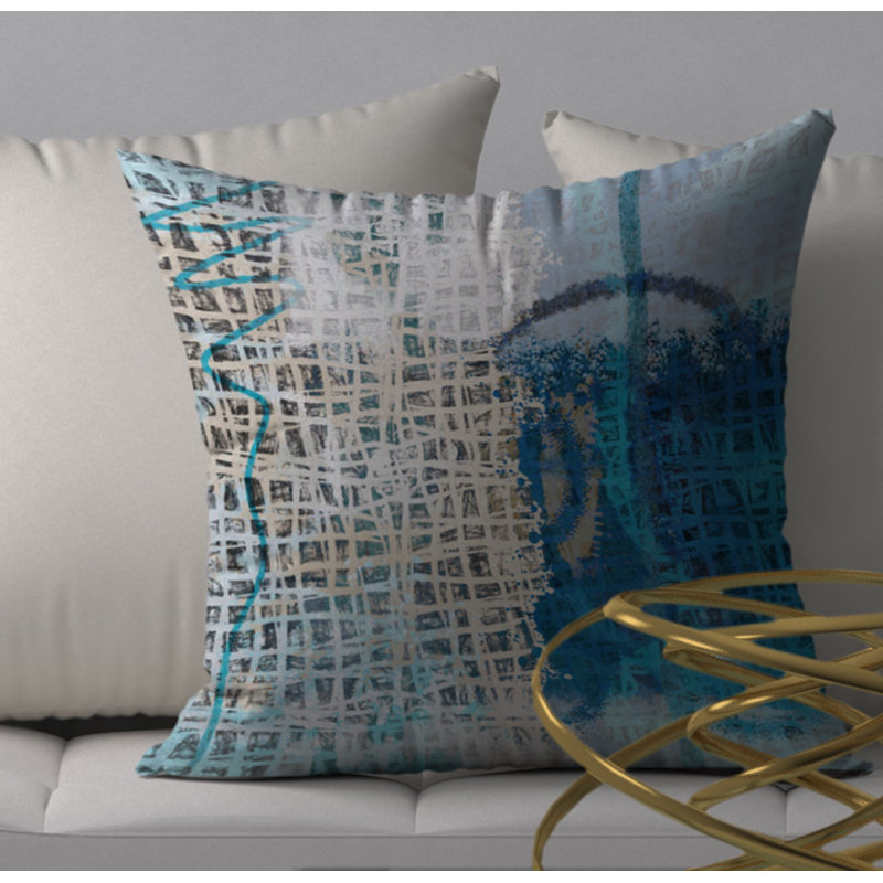 Housse de coussin carrée en bouche, 18 po x 18 po
