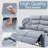 2 Seater Loveseat Recliner with Side Pockets,Fashion Classics Double Recliner with Soft backrest, cushion, and armrest for Small Space,Apartment,Office,Living Room(Dark Grey)-146590654