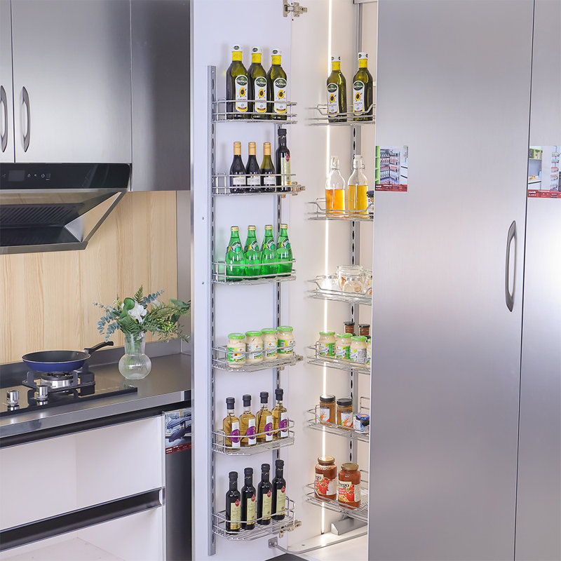 Arawn Steel Adjustable Cabinet Door Organizer