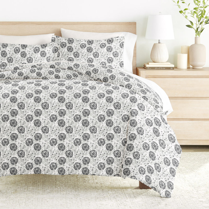 Duvet Cover Set Patterned Microfiber Ultra Soft Bedding in Make a Wish, Twin Duvet Cover + 1 Standard Sham