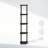 Shamblin 57.7'' H x 11.6'' W Plastic Corner Bookcase-1679498764