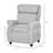 Qaba Kids Recliner Chair Children Sofa Angle Adjustable Single Lounger Armchair Gaming Chair With Footrest 2 Side Pockets For 3-5 Years, Light Grey-804355205