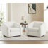 Fauteuil demi-tonneau en polyester 36,6 po Mykel