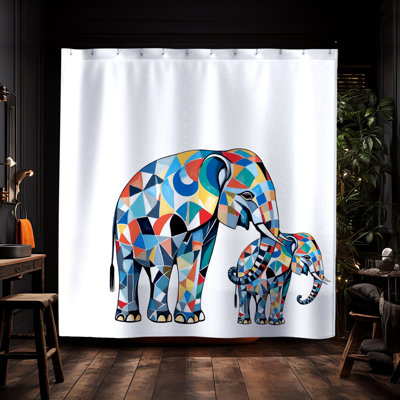 Rideau de douche Flint Elephant