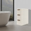 Chariot de rangement mobile à 3 tiroirs mince avec roulettes Chariot de rangement vertical étroit et moderne pour le bureau, la salle de classe, la cuisine, la cuisine et la salle de bain-522769656