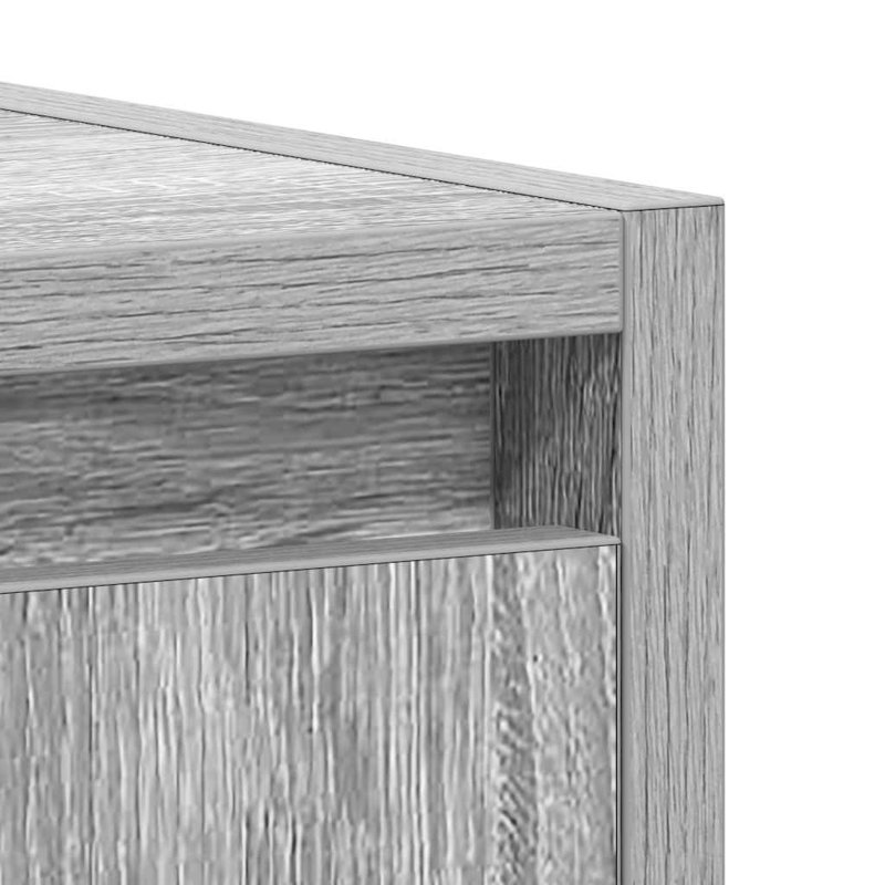 Armoire de salle de bain en bois d'ingénierie vidaXL, Sonoma gris