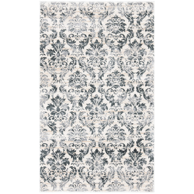 Purnell Performance Damask Rug, Rectangle 3' x 5'