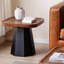 Solid wood coffee table with retro design