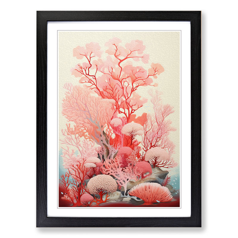 Single Picture Frame Print on Wood, 46cm H x 34cm W, Black Framed