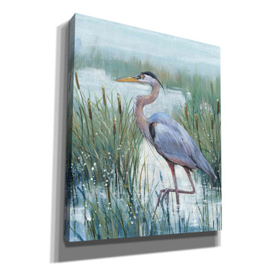 «Marsh Heron II» par Tim O'toole, art mural sur toile