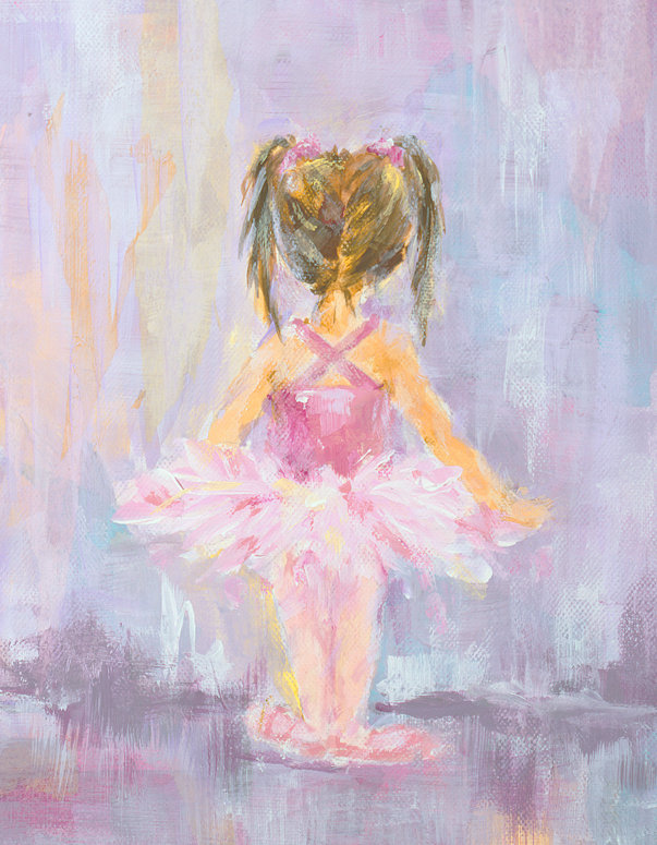 Art sur toile Mcpherson Little Dancer 4, H 20 po x L 16 po x l 1,25 po