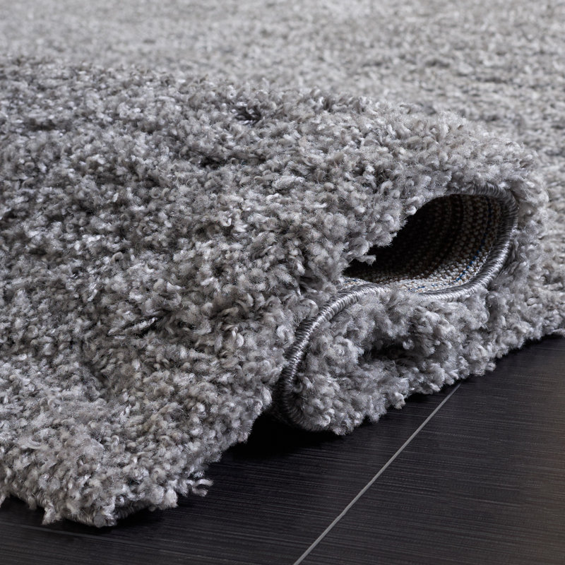 Frankmut Shag Performance Solid Color Rug, Rectangle 3' x 5'