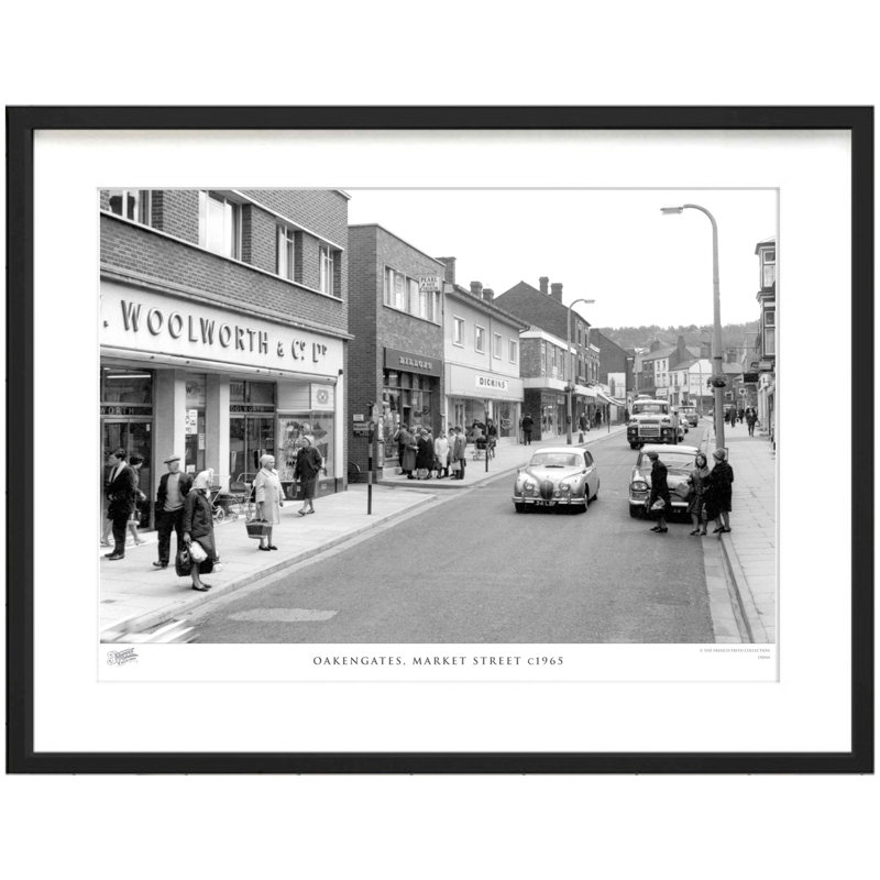 Oakengates, Market Street C1965 - Single Picture Frame Print, 60cm H x 80cm W x 2.3cm D