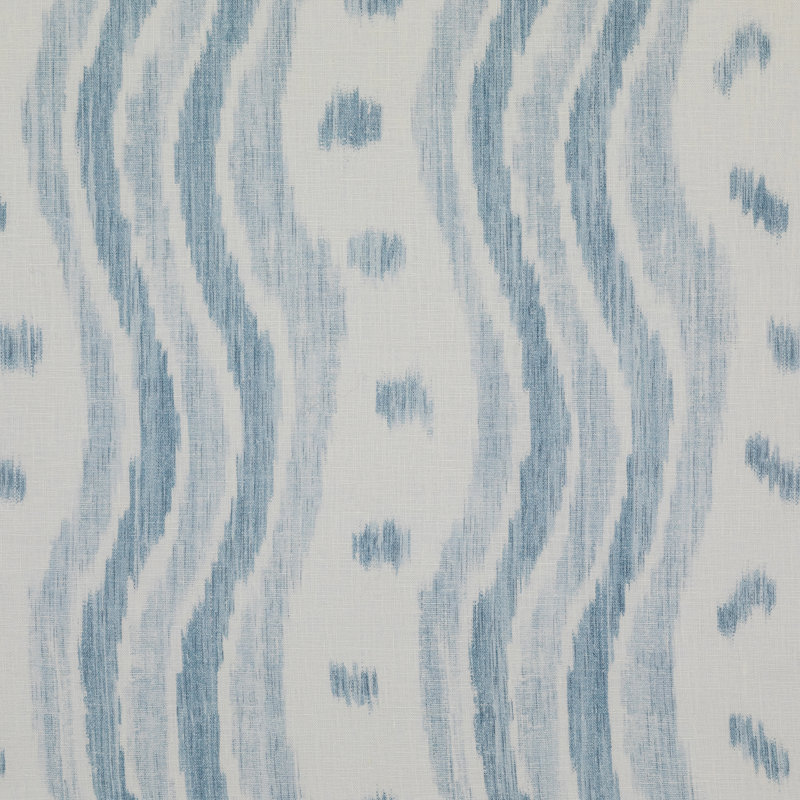 Ikat Stripe Fabric, Pale Blue