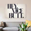 « hey nice », art textuel sur toile-31840896